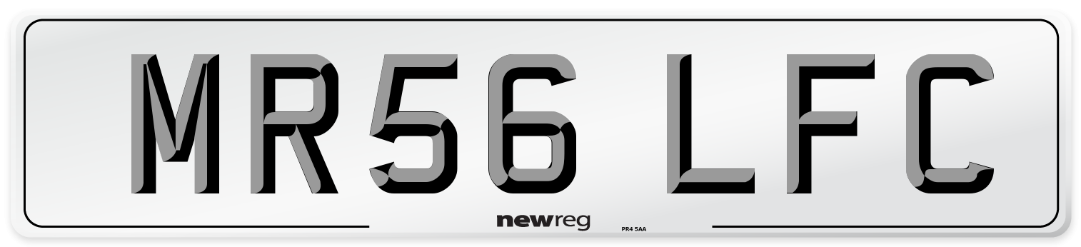 MR56 LFC Number Plate from New Reg